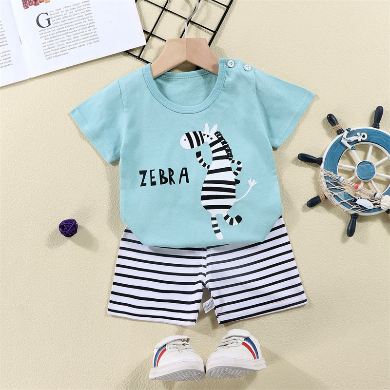 Cotton Tees+Shorts 2-piece Tra - Baby Clothing Dividers 评论和价格