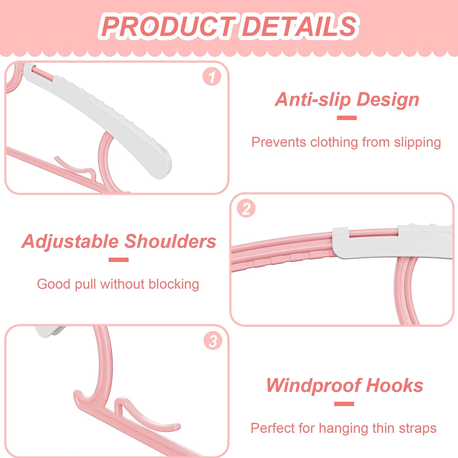 UNTIOR Non-slip Baby Clothes H - Baby Clothing Hanging Rack 评论和价格