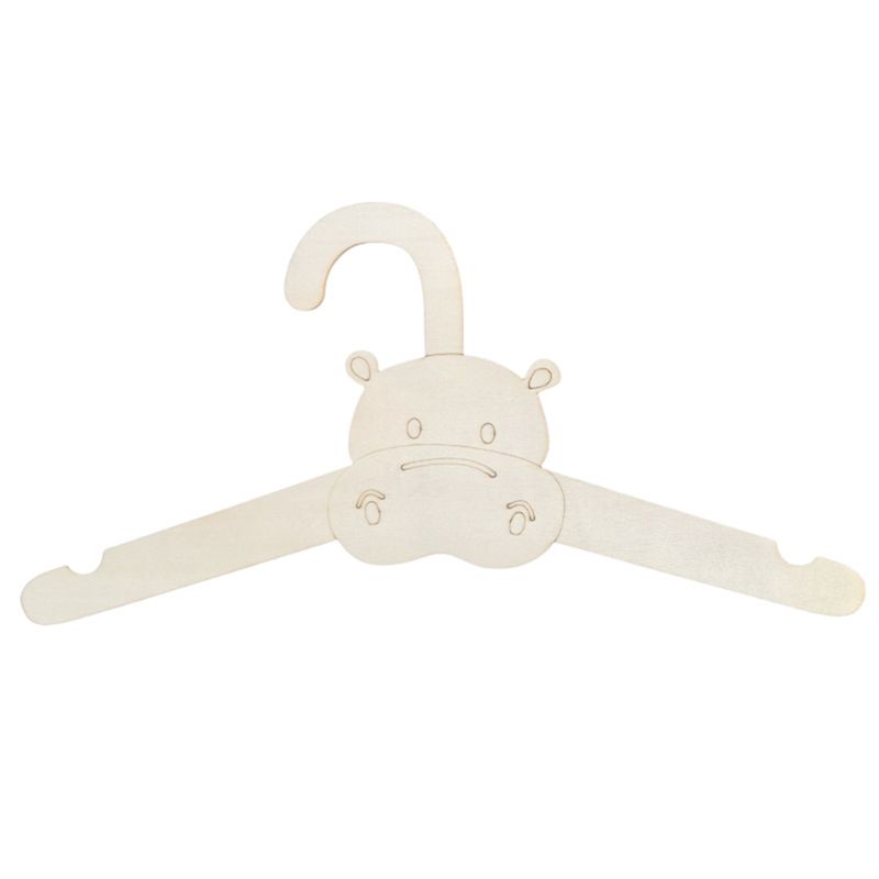 ABJI-20PCS Cute Wooden Clothes - Baby Clothing Hanging Rack 评论和价格