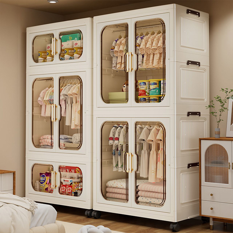 Colorful Foldable Kids Wardrob - Baby Clothing Dresser 评论和价格