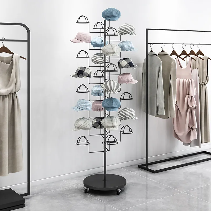 Hat display stand Floor-to-cei - Baby Clothing Hanging Rack 评论和价格